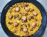 Foto del paso 8 de la receta Arroz con mollejas y albóndigas de pollo