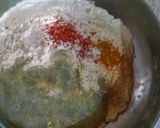 A picture of step 3 of Kadhi pakora (mother in law recipie).
