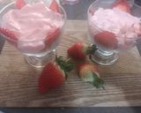 A picture of step 4 of Three layers strawberry dessert. (no gelatine).