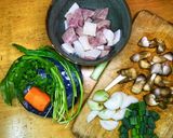 Hình bước làm 2 của món Cật heo xào rau củ
