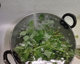 A picture of step 8 of #cook pad india#jowar pulka roti,Dal,Kutra saag,kundru,pickle.