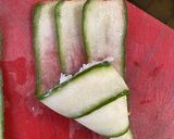 A picture of step 3 of Cucumber Onigiri.