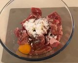 A picture of step 1 of Sweet and Sour Pork.