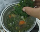 Foto langkah ke 4 dari resep Sayur Asem Daun Lembayung, Jagung, dan Pedoyo.