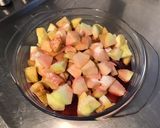 Une image de l'étape 4 de Compote de pommes et pêches de vigne.