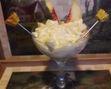A picture of step 4 of Creamy mango fruit chat.