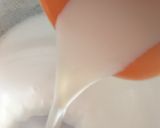 A picture of step 1 of Coconut halwa.