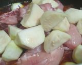 A picture of step 3 of Tinday gosht.