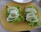 Foto langkah ke 4 dari resep Sourdough bread sandwich with chicken barbeque.