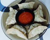 A picture of step 6 of Veg momos😋.