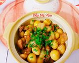 Hình bước làm 5 của món Thịt kho trứng cút với nước dừa tươi