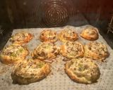 Foto del paso 9 de la receta Rollos de hojaldre, rellenos de verduras de temporada y jamón ibérico