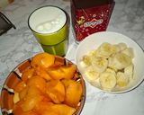 Pas rețetă Budincă instant de kaki și banane 1 fotografie
