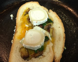 Foto del paso 4 de la receta: Tostada rellena de calabacín, anchoa y queso de cabra