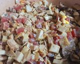 Hình bước làm 1 của món Cơm chiên trứng thập cẩm
