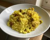 A picture of step 12 of Chicken Biryani.