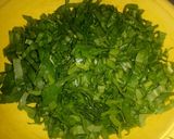 A picture of step 1 of Palak Pakode.