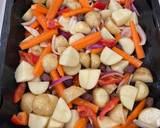 Chicken thighs with roasted veg and new potatoes recipe step 5 photo