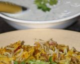 A picture of step 4 of Keema baryani.