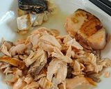 黃金鮭魚炒飯的食譜步驟1照片