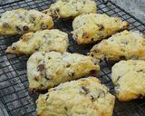 A picture of step 6 of Yogurt Chocolate Chip Scones.