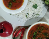 A picture of step 8 of Tamatar curry.