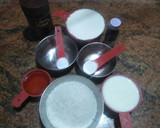 A picture of step 1 of Eggless Marble Cake.