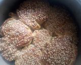 A picture of step 6 of Simsim rolls.