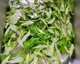 A picture of step 1 of Kalmi saag (Water Spinach).