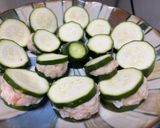 煎櫛瓜夾海鮮漿（花枝漿/蝦仁漿）的食譜步驟1照片