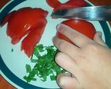 A picture of step 4 of Quick Kids Margarita Pizza.