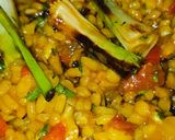 Foto del paso 10 de la receta: Arroz Maty, con alcachofas confitadas, ajos tiernos, gambas langostineras y sepia