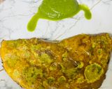 A picture of step 3 of Til Besan Chilla.