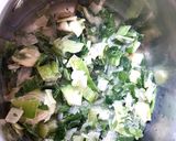 A picture of step 1 of My Minty Leek & Carrot Soup. 😁.