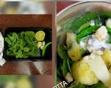 A picture of step 1 of Mango mint chutney.
