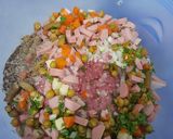 A picture of step 1 of Meatloaf.