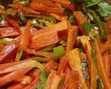 A picture of step 4 of Instant Carrot Achar.