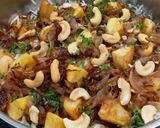 A picture of step 8 of Prawns Biryani.