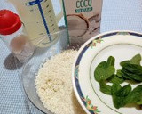 Foto del paso 1 de la receta: Arroz al coco, menta y melón. Salado