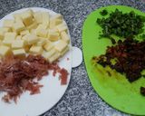 Foto del paso 4 de la receta: Agnolottis de muzzarella y jamón crudo con fideos de yapa