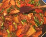 A picture of step 2 of Peruvian-Style Pineapple Chicken.