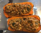 Une image de l'étape 14 de Courge butternut farcie porc épinards carotte violette et mozzarella di buffala.