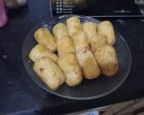 A picture of step 5 of Fried Resha kabab.