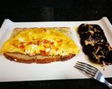 Foto del paso 2 de la receta Tortilla de huevo con queso griego y remolacha con anís