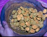 A picture of step 2 of Karonda pickle (Bihari style).