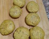 A picture of step 5 of Spiral Baati with Dal.