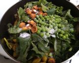 A picture of step 4 of Kumro Shaag Chorchori (Pumpkin Leaves Curry).