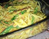 A picture of step 7 of Creamy Fajita pasta.