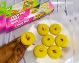 A picture of step 5 of Nankhatai cookies.