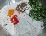 A picture of step 2 of Methi & bajra Paratha.